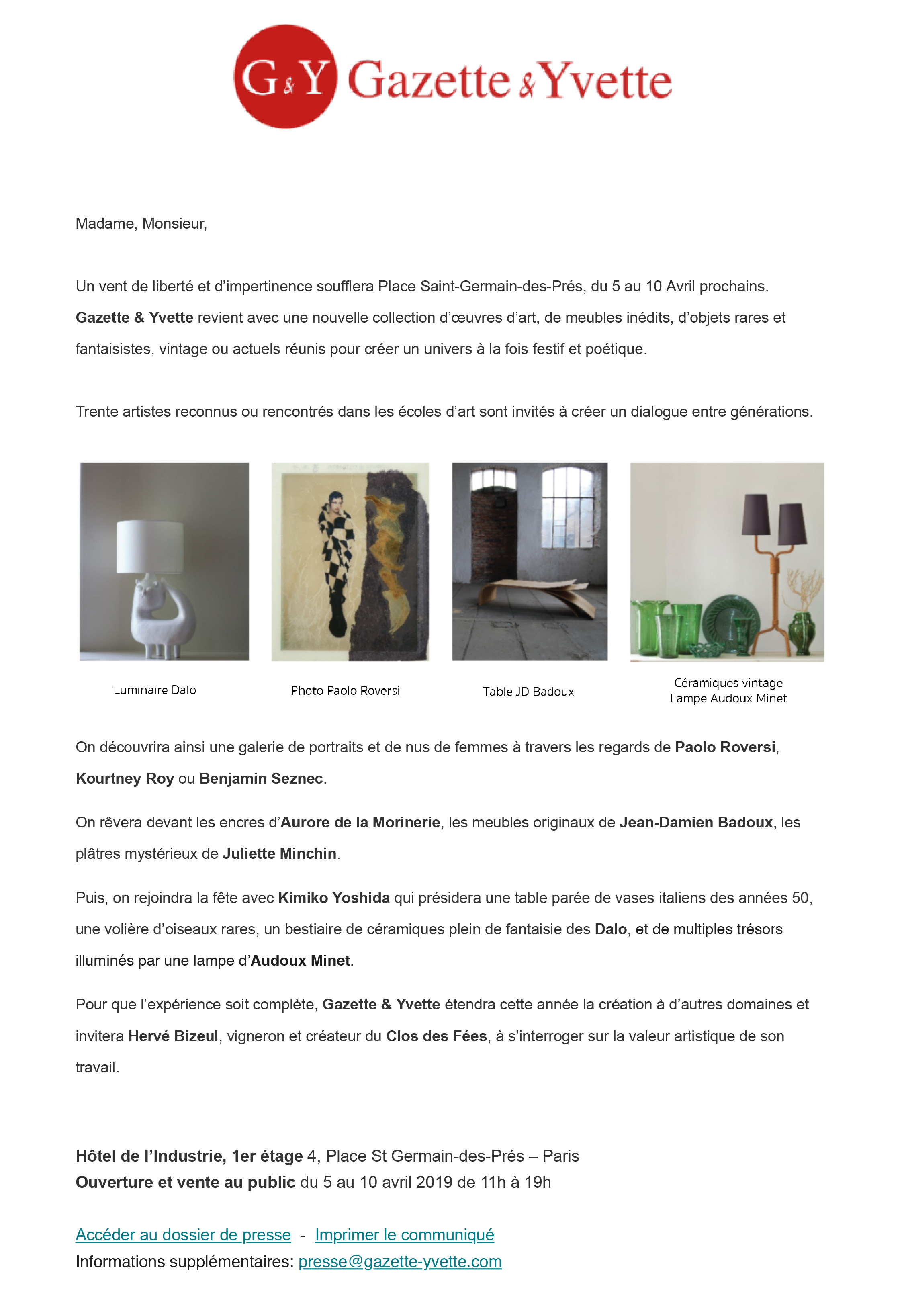 You are currently viewing Gazette & Yvette